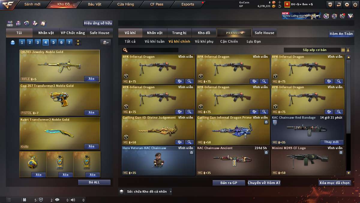 shop acc cf uy tin gia re